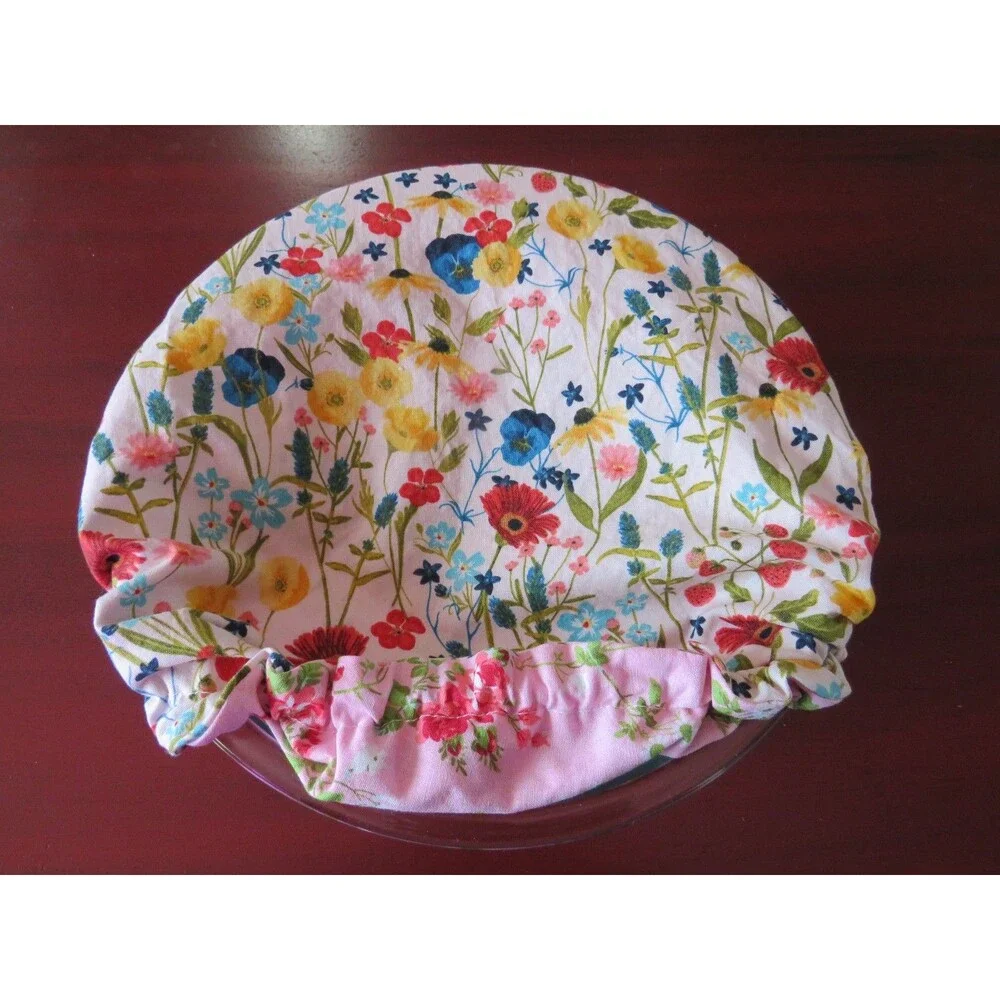 Kitchenaid Bowl Cover Reversible Pink Floral and Garden Flowers